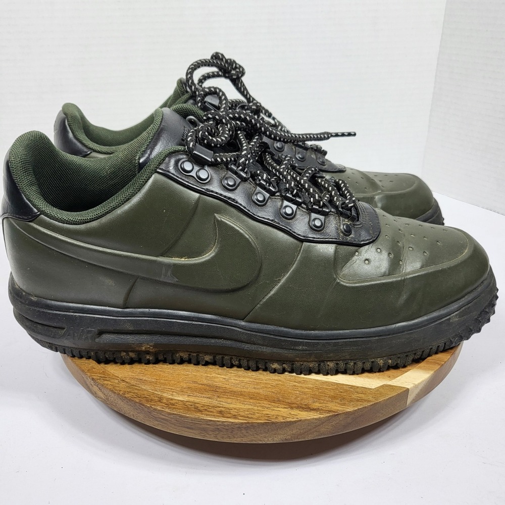 Nike Men's Lunar Force 1 Duckboot Low Sequoia Green All-Weather Sneakers Size 11